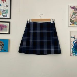 Wilfred Aritzia classic mini plaid skirt sz 4